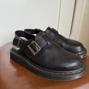 DR MARTENS JORGE MADE IN ENGLAND LEATHER SLINGBACK MULES EU 38